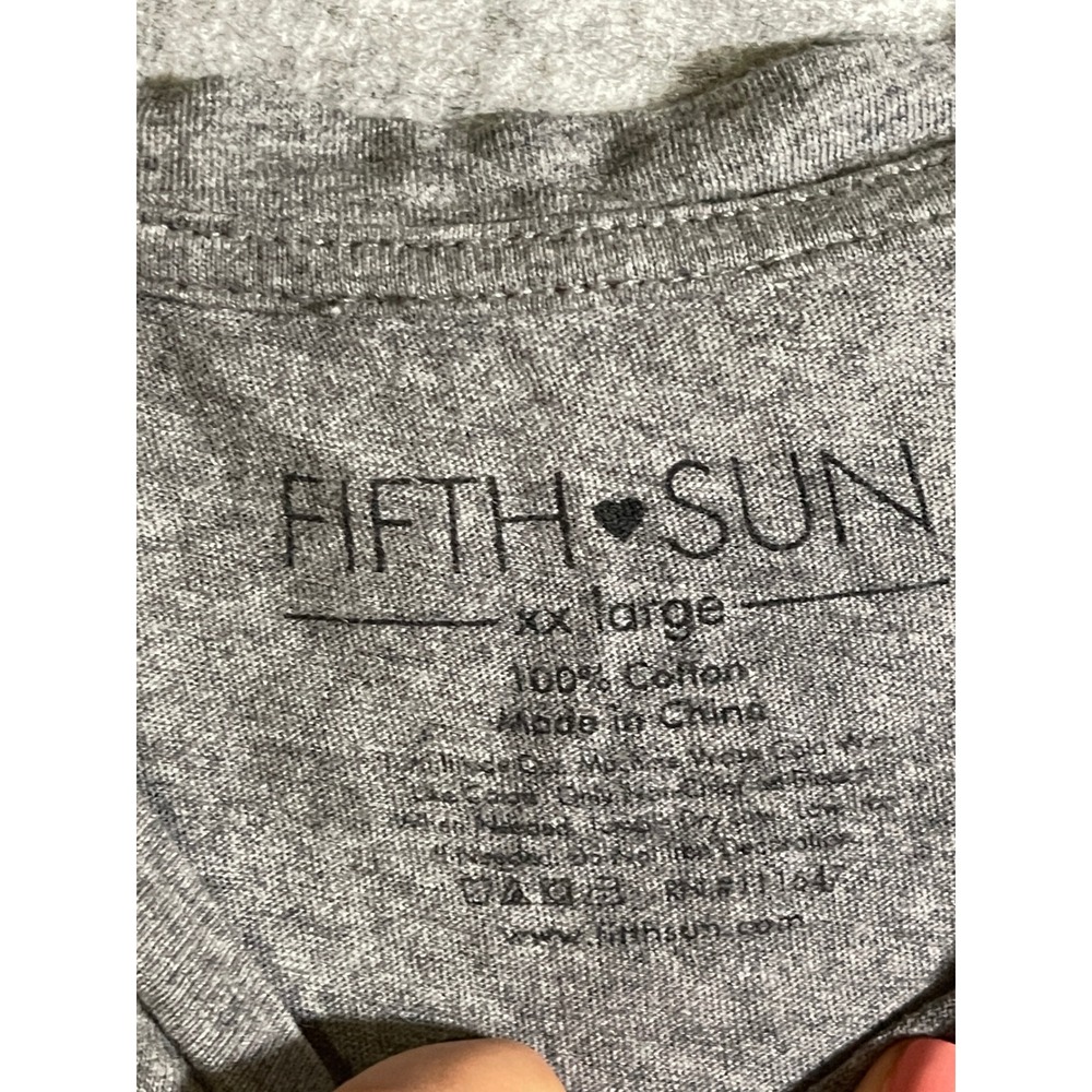Fifth Sun On Sundays We Watch Football Graphic Tee Gray XXL Cotton T-Shirt - Picture 2 of 5
